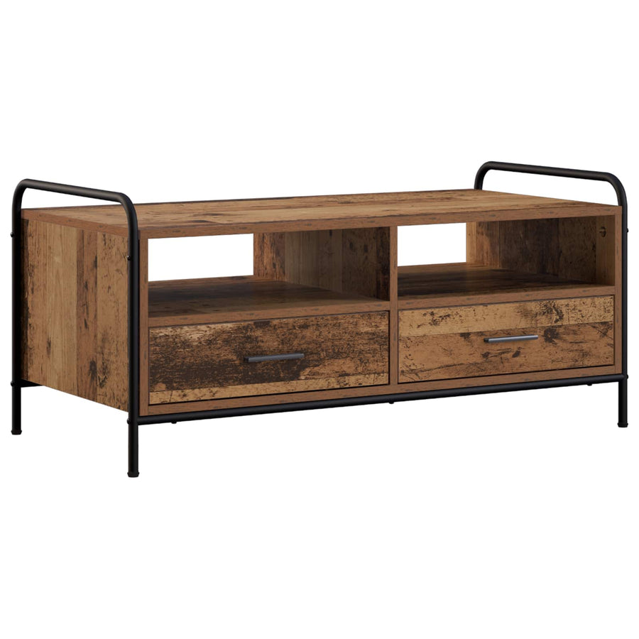 Salontafel Oud hout 99,5 x 49 x 46 cm Bewerkt hout