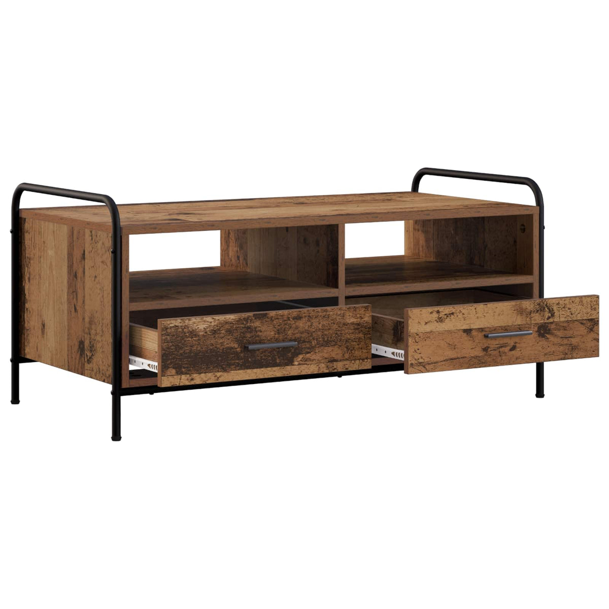 Salontafel Oud hout 99,5 x 49 x 46 cm Bewerkt hout