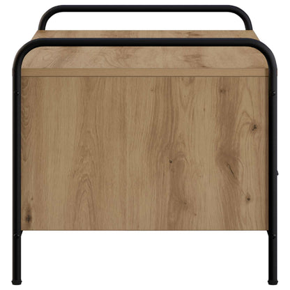 Salontafel Artisanaal eiken 99,5 x 49 x 46 cm Bewerkt hout