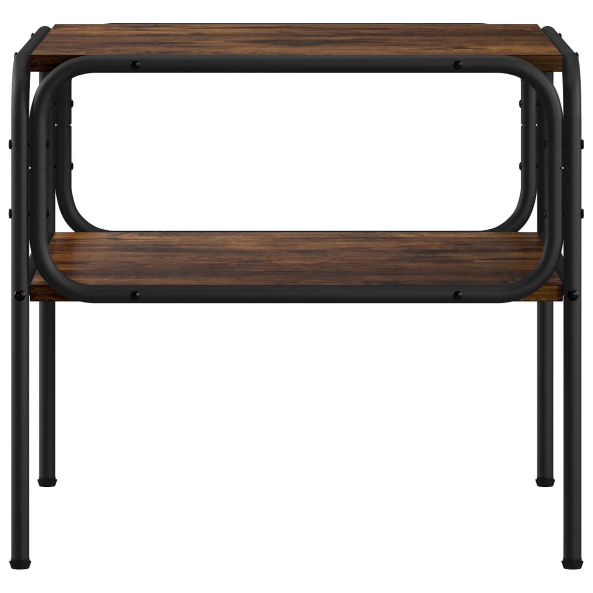 Bijzettafel Gerookt eiken 100 x 50 x 46 cm Bewerkt hout