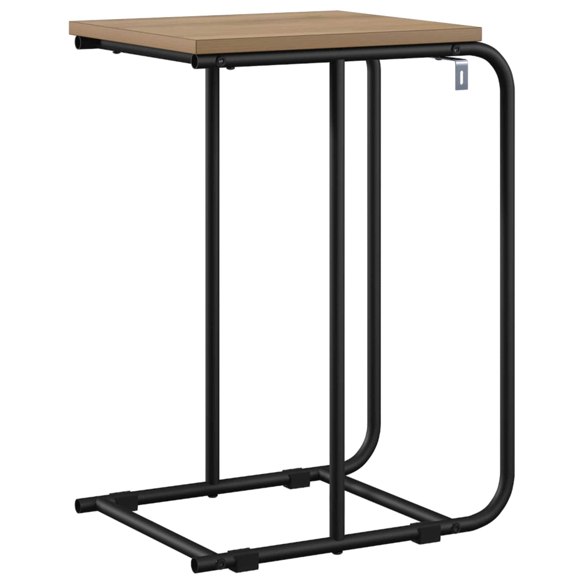 Bijzettafel Artisanaal eiken 40 x 31 x 55 cm Bewerkt hout