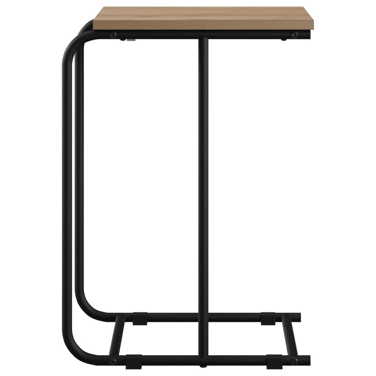 Bijzettafel Artisanaal eiken 40 x 31 x 55 cm Bewerkt hout