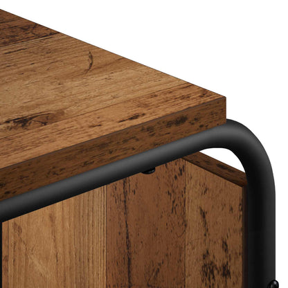 Bijzettafel Oud hout 40 x 31 x 55 cm Bewerkt hout