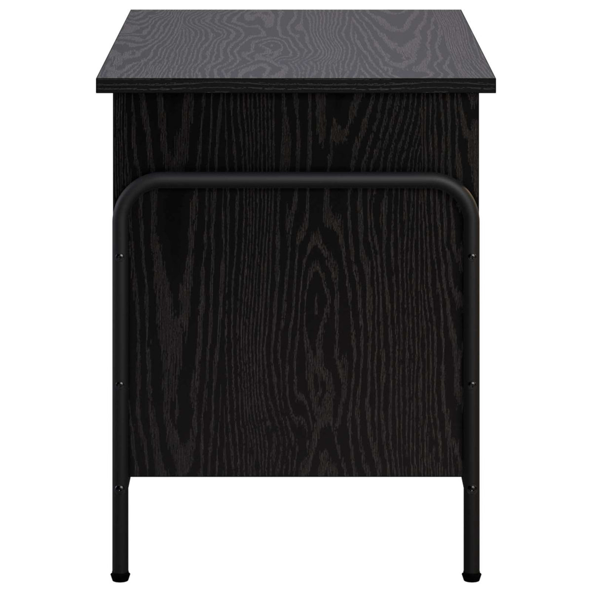 Opbergbox Zwart eiken 80 x 40 x 49,5 cm Bewerkt hout