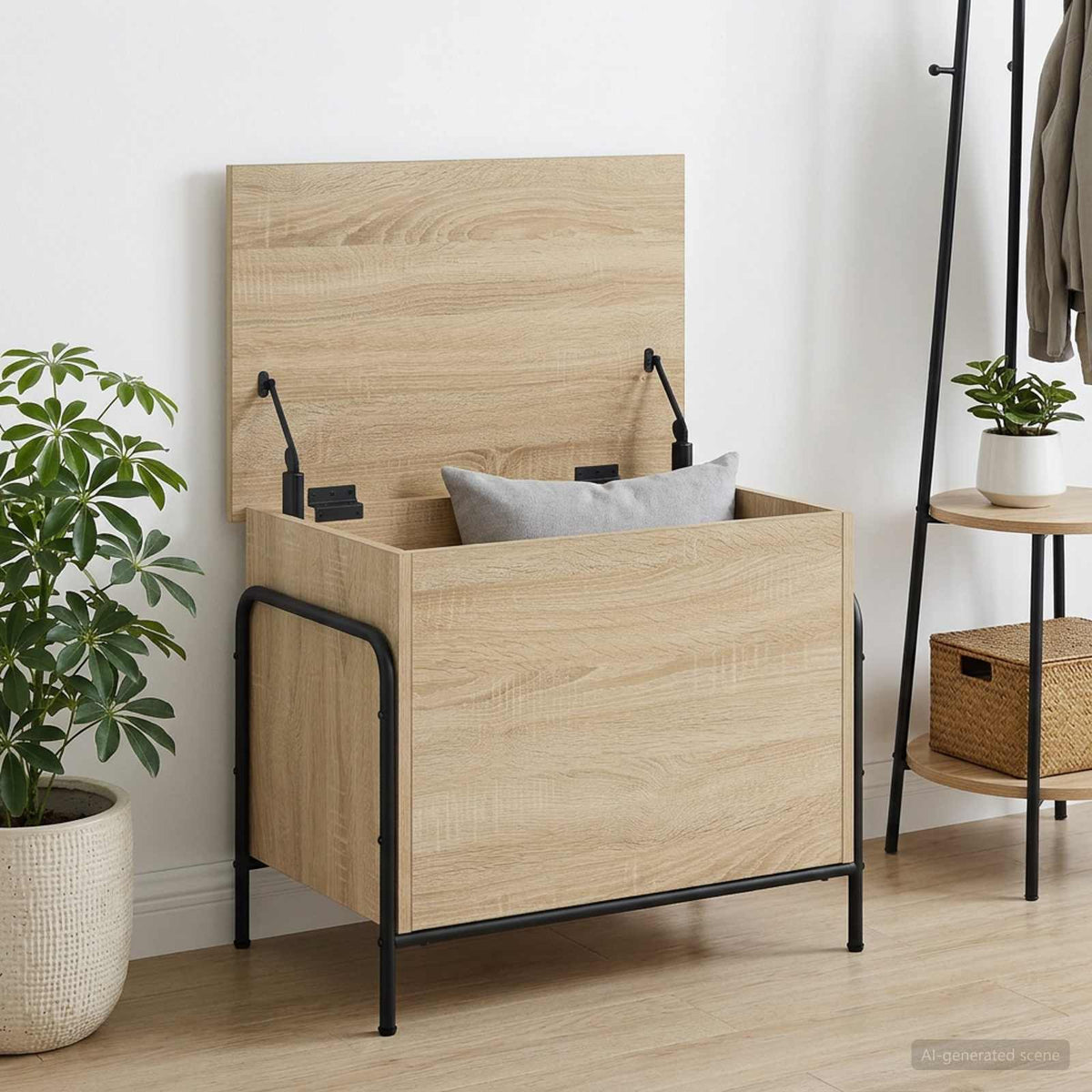 Opbergbox Sonoma Eiken 80 x 40 x 49,5 cm Bewerkt hout