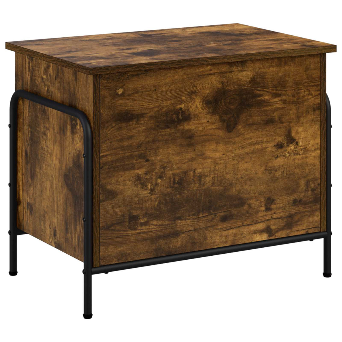 Opbergbox Gerookt eiken 80 x 40 x 49,5 cm Bewerkt hout