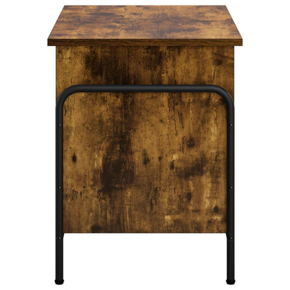 Opbergbox Gerookt eiken 80 x 40 x 49,5 cm Bewerkt hout