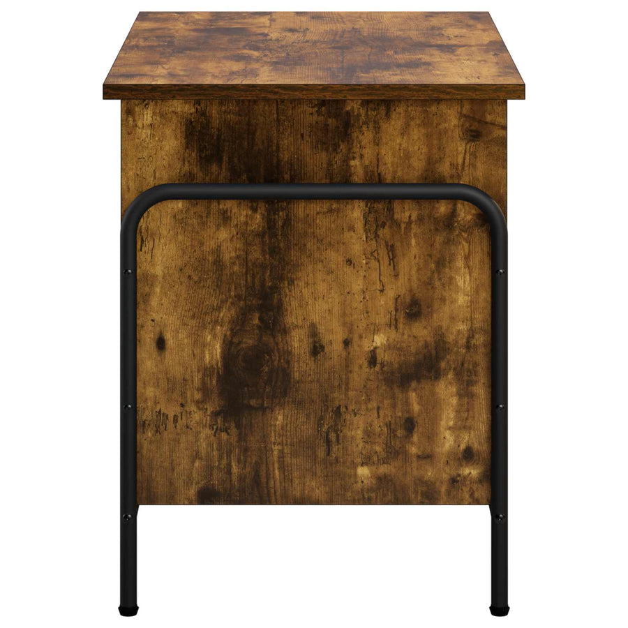 Opbergbox Gerookt eiken 80 x 40 x 49,5 cm Bewerkt hout