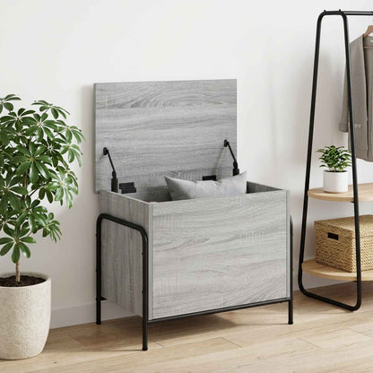 Opbergbox Grijs Sonoma 80 x 40 x 49,5 cm Bewerkt hout