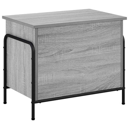 Opbergbox Grijs Sonoma 80 x 40 x 49,5 cm Bewerkt hout
