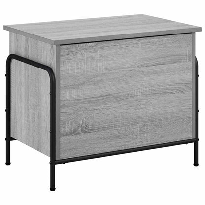 Opbergbox Grijs Sonoma 80 x 40 x 49,5 cm Bewerkt hout