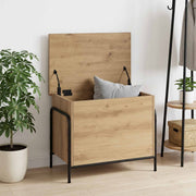 Opbergbox bewerkt hout 80x40x49,5 cm