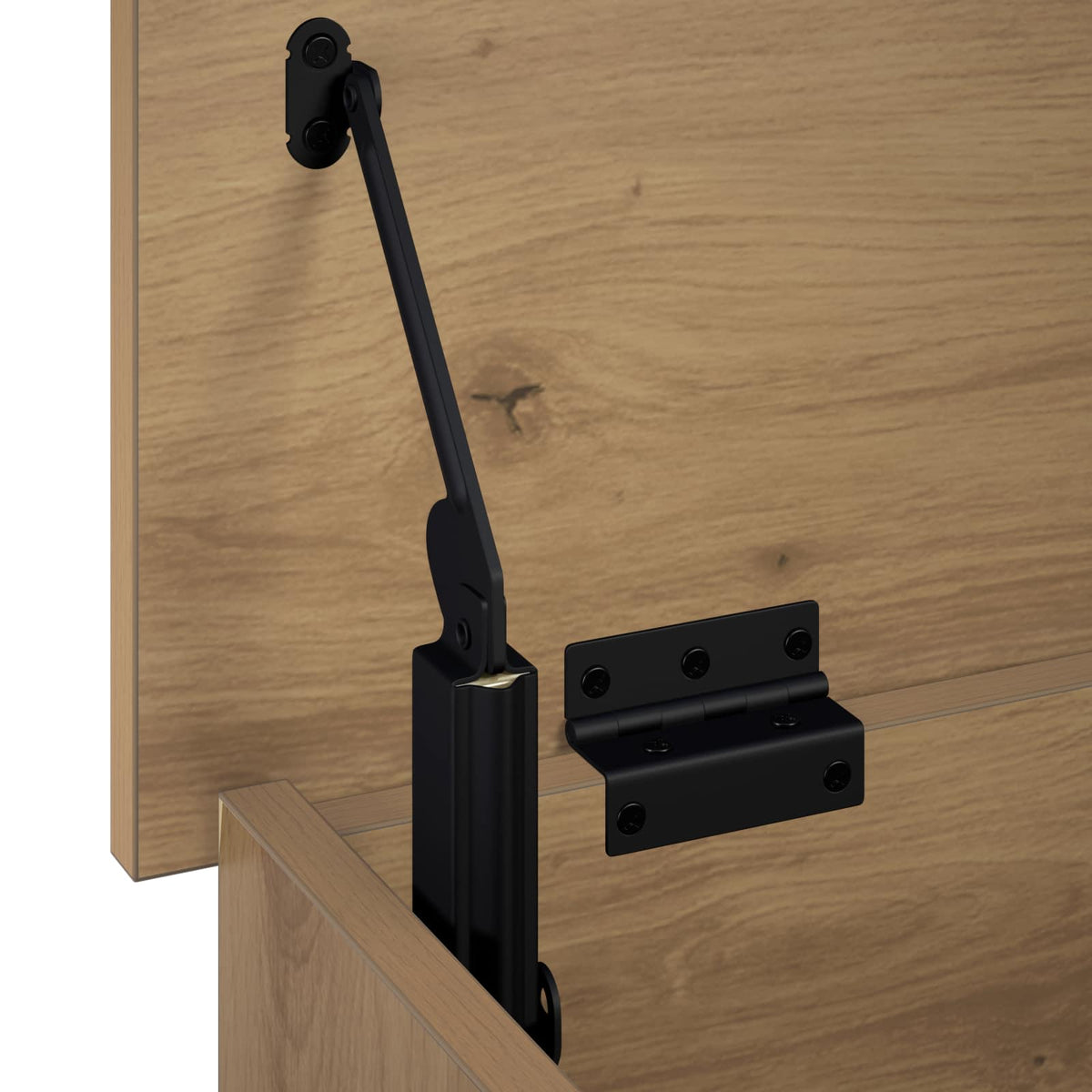Opbergbox Artisanaal eiken 80 x 40 x 49,5 cm Bewerkt hout