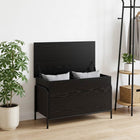 Opbergbox zwart eiken 80x40x49,5 cm