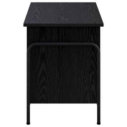 Opbergbox Zwart eiken 80 x 40 x 49,5 cm Bewerkt hout