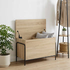 Opbergbox 80x40x49,5 cm Sonoma eiken bewerkt hout