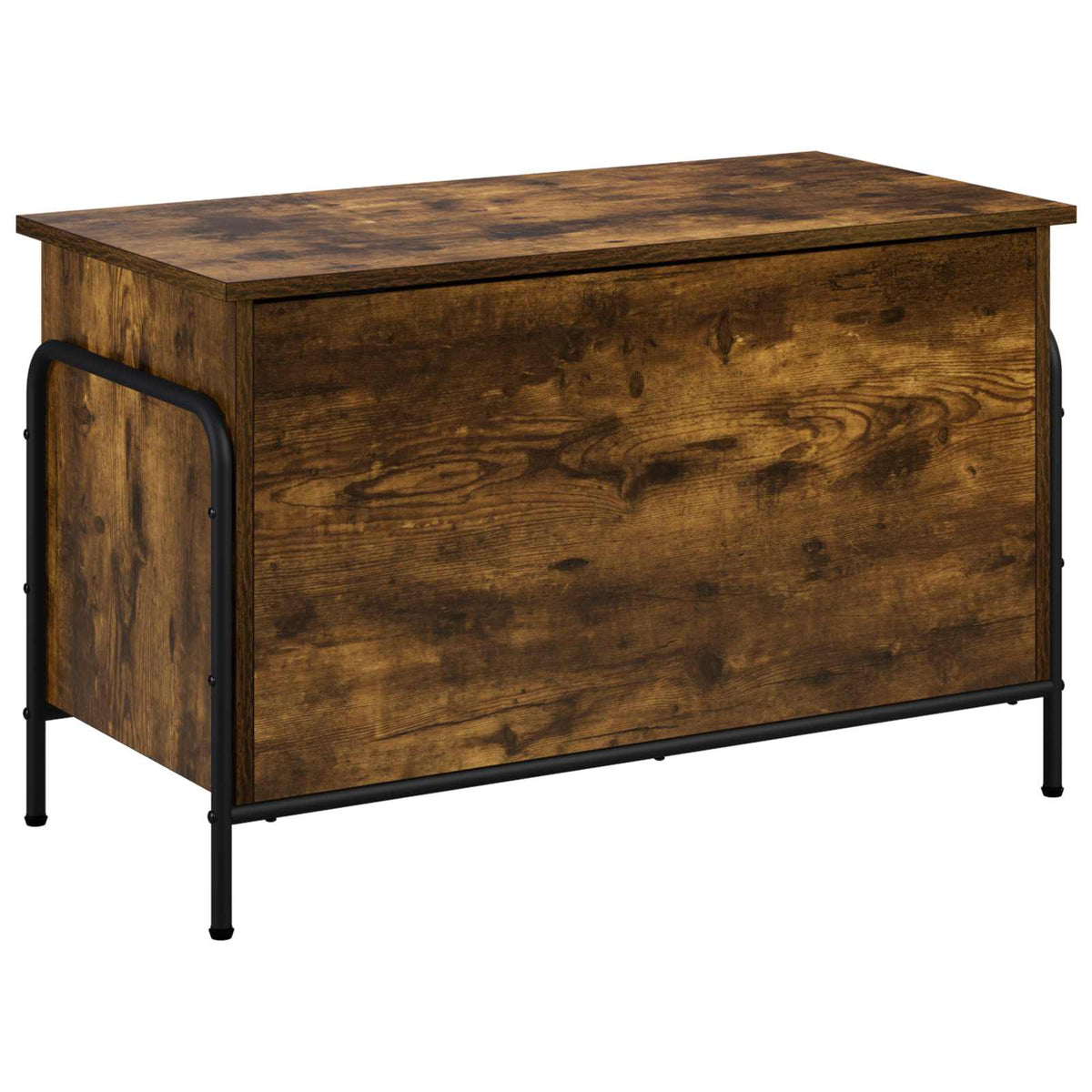 Opbergbox Gerookt eiken 80 x 40 x 49,5 cm Bewerkt hout