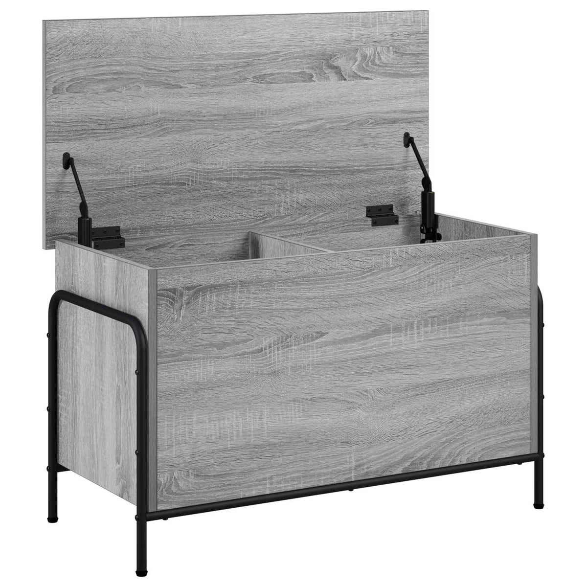 Opbergbox Grijs Sonoma 80 x 40 x 49,5 cm Bewerkt hout