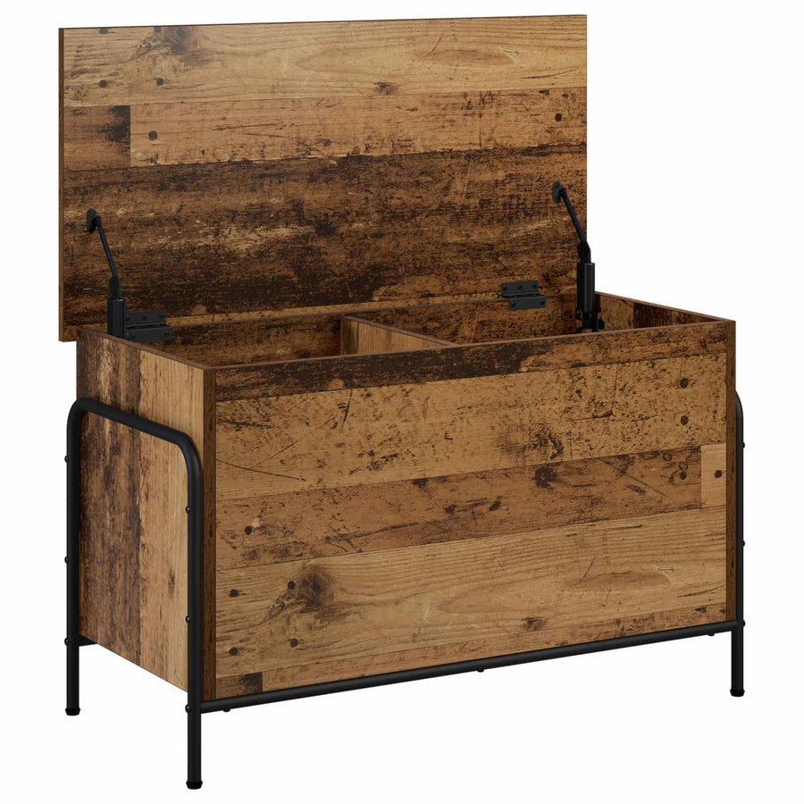 Opbergbox Oud hout 80 x 40 x 49,5 cm Bewerkt hout