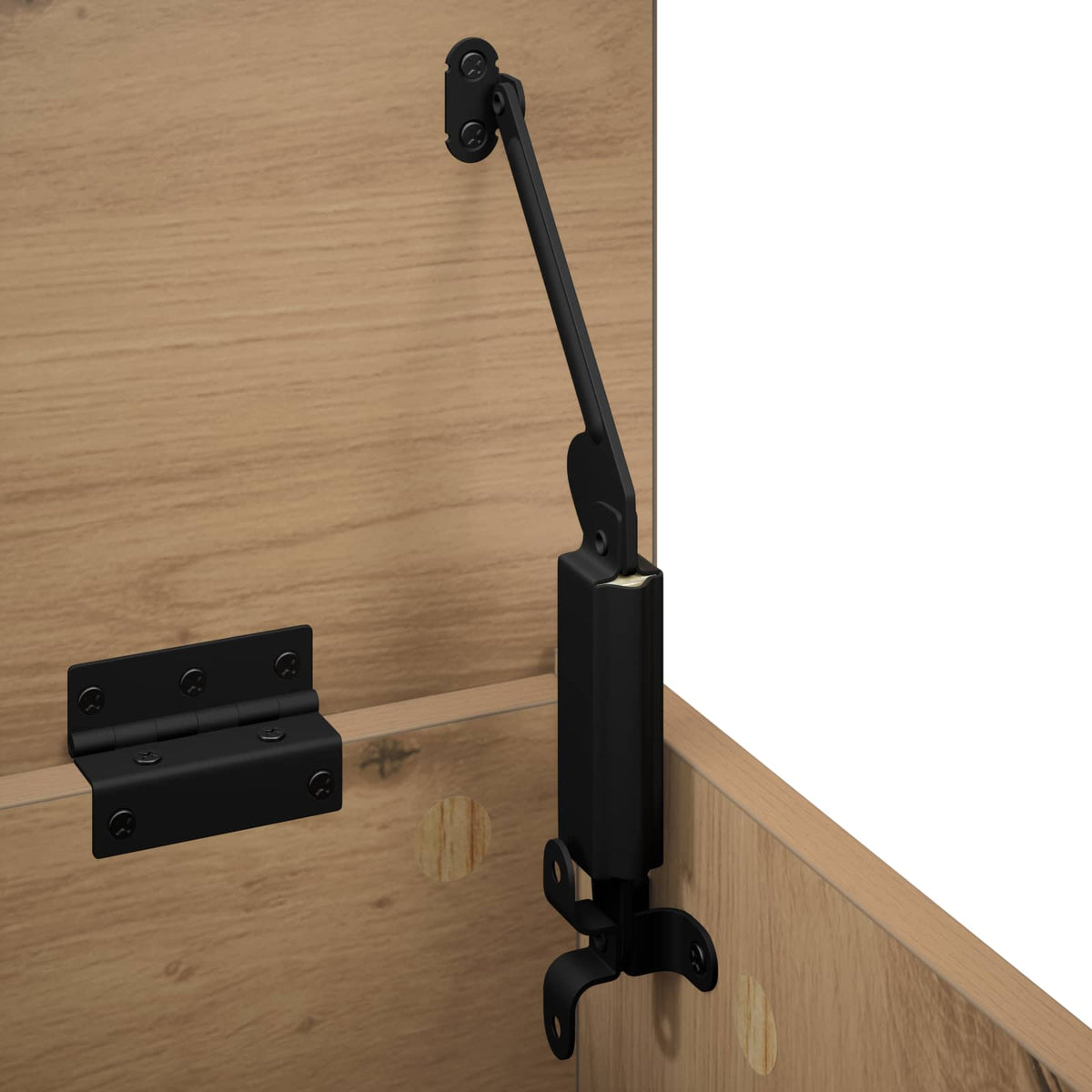 Opbergbox Artisanaal eiken 80 x 40 x 49,5 cm Bewerkt hout