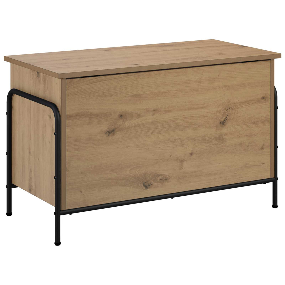 Opbergbox Artisanaal eiken 80 x 40 x 49,5 cm Bewerkt hout