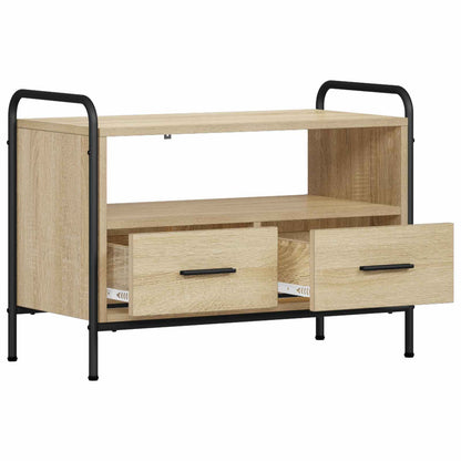 Tv-meubel 67,5 x 33 x 50 cm Sonoma Eiken Bewerkt hout