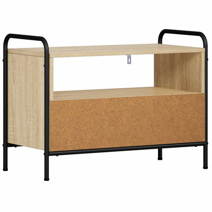 Tv-meubel 67,5 x 33 x 50 cm Sonoma Eiken Bewerkt hout