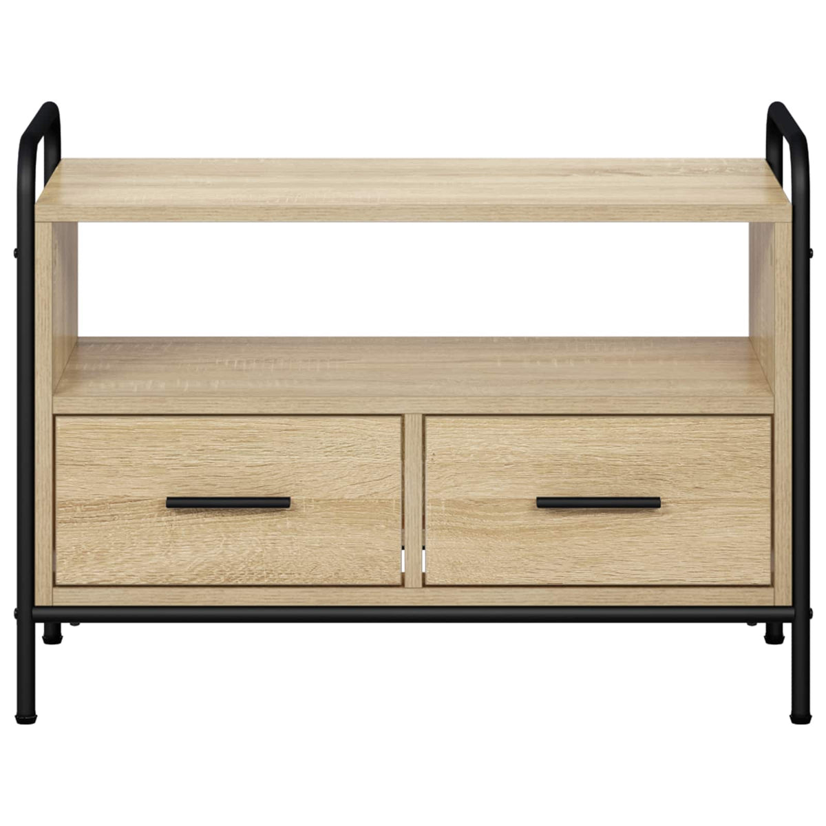 Tv-meubel 67,5 x 33 x 50 cm Sonoma Eiken Bewerkt hout