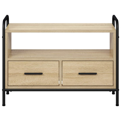 Tv-meubel 67,5 x 33 x 50 cm Sonoma Eiken Bewerkt hout