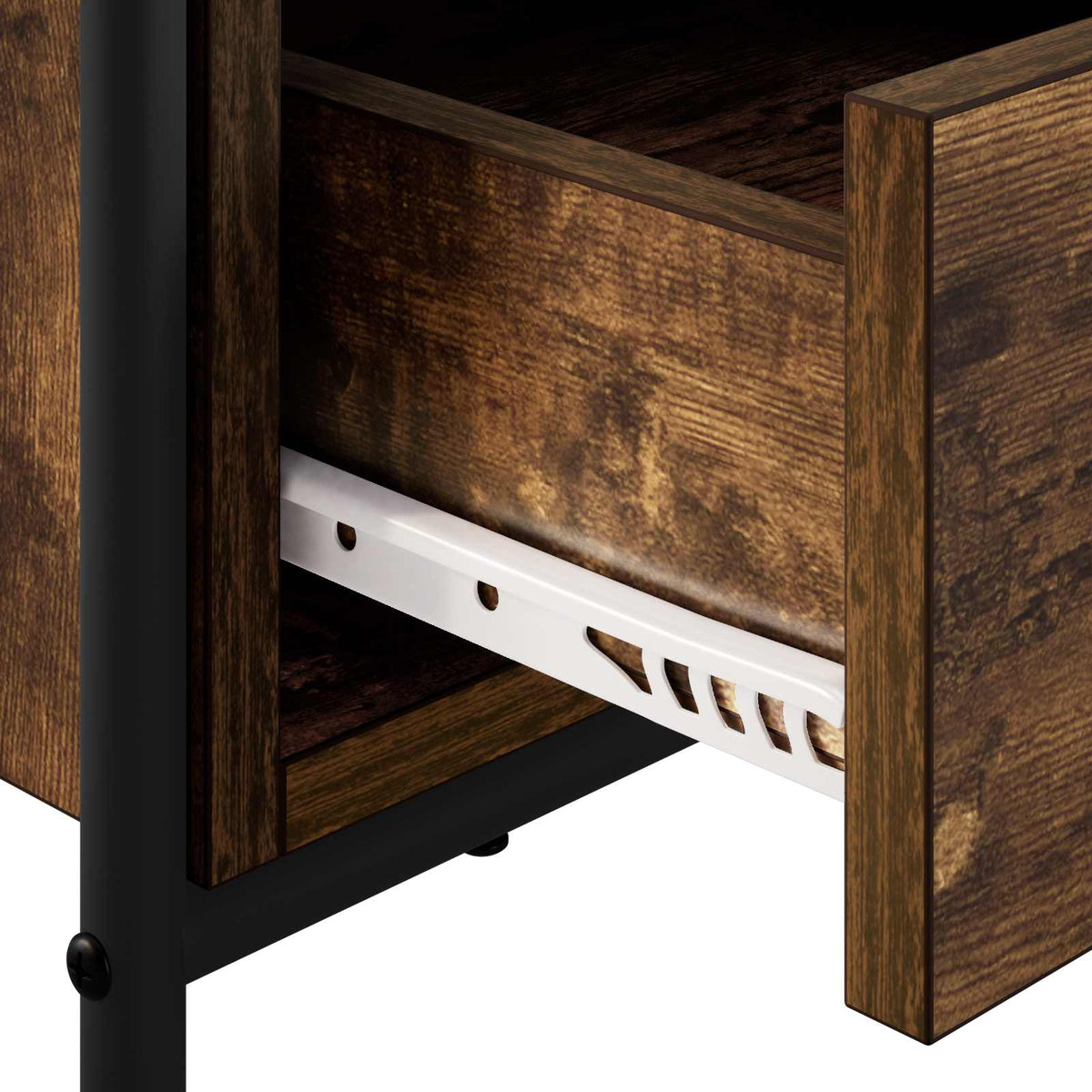Tv-meubel 67,5 x 33 x 50 cm Gerookt eiken Bewerkt hout