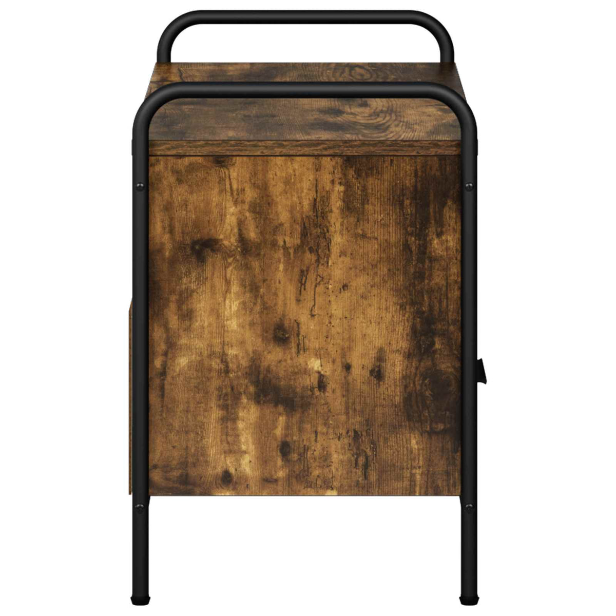 Tv-meubel 67,5 x 33 x 50 cm Gerookt eiken Bewerkt hout
