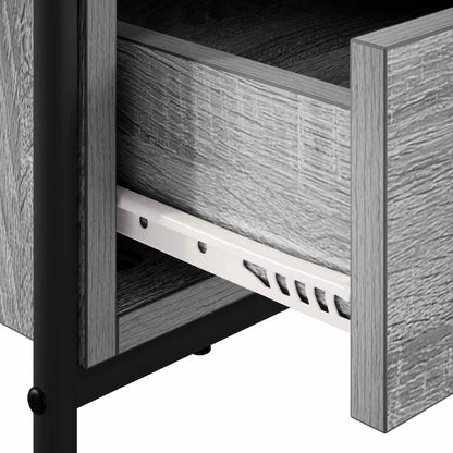 Tv-meubel 67,5 x 33 x 50 cm Grijs Sonoma Bewerkt hout