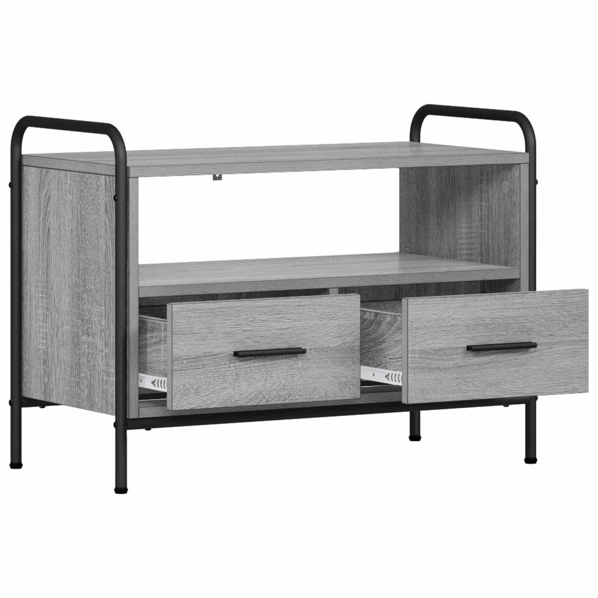 Tv-meubel 67,5 x 33 x 50 cm Grijs Sonoma Bewerkt hout