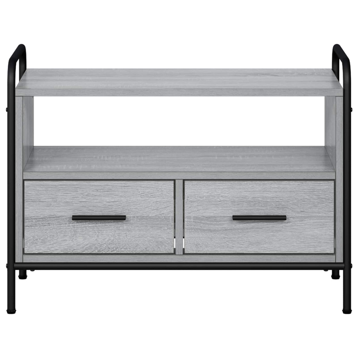 Tv-meubel 67,5 x 33 x 50 cm Grijs Sonoma Bewerkt hout