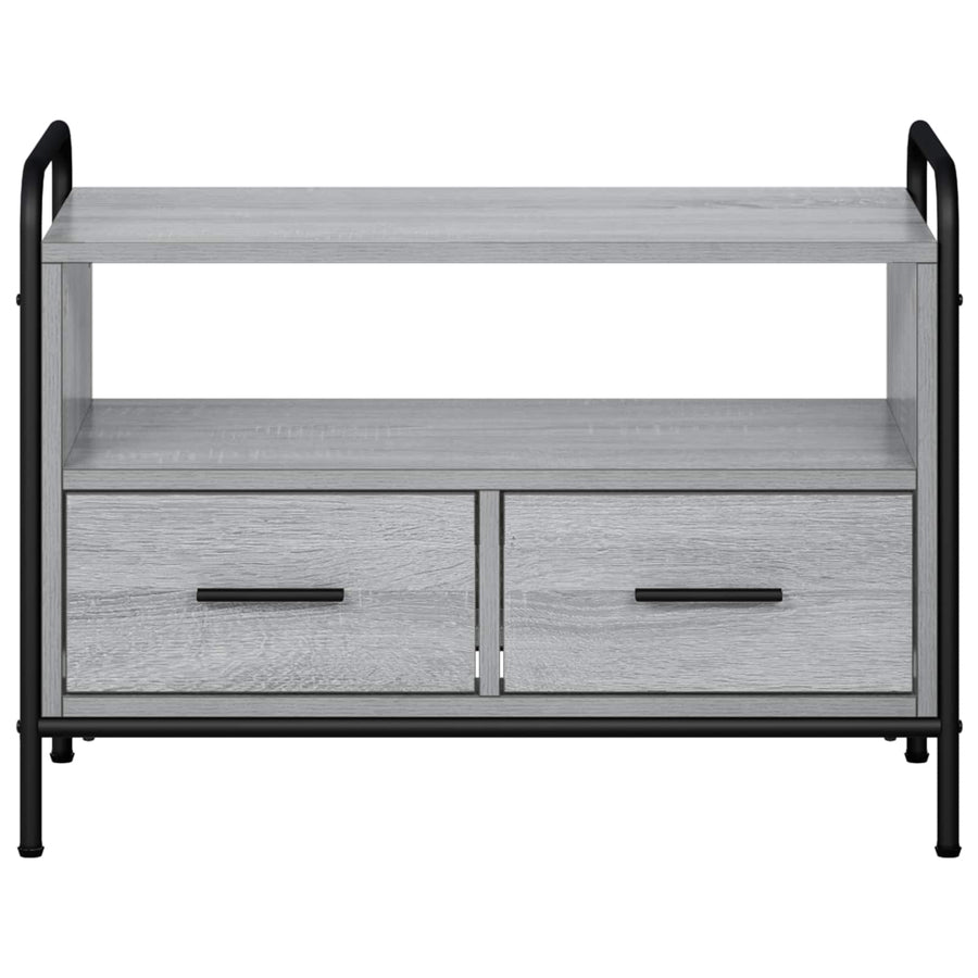 Tv-meubel 67,5 x 33 x 50 cm Grijs Sonoma Bewerkt hout