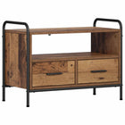 Tv-meubel 67,5x33x50 cm oud hout metaal