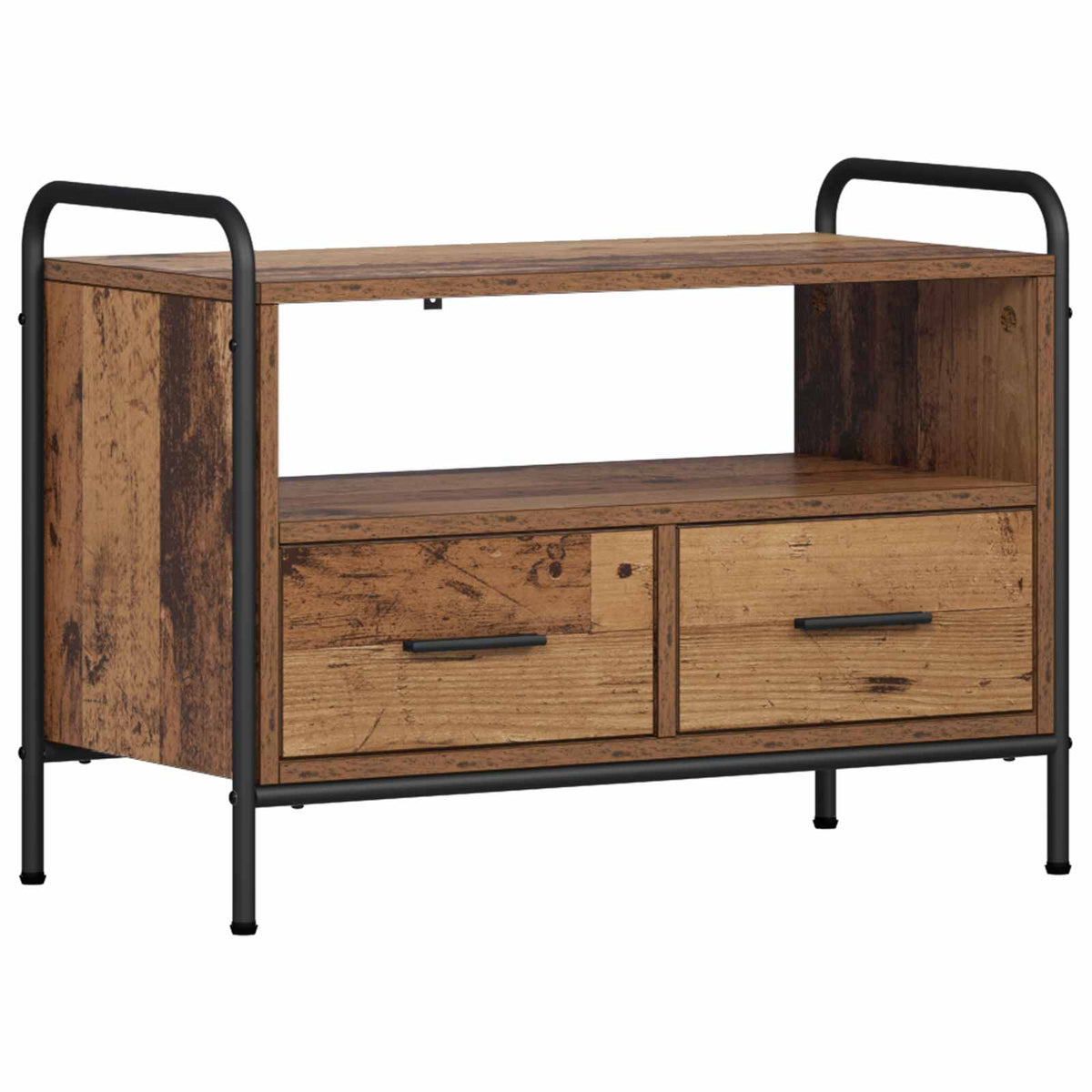 Tv-meubel 67,5 x 33 x 50 cm Oud hout Bewerkt hout