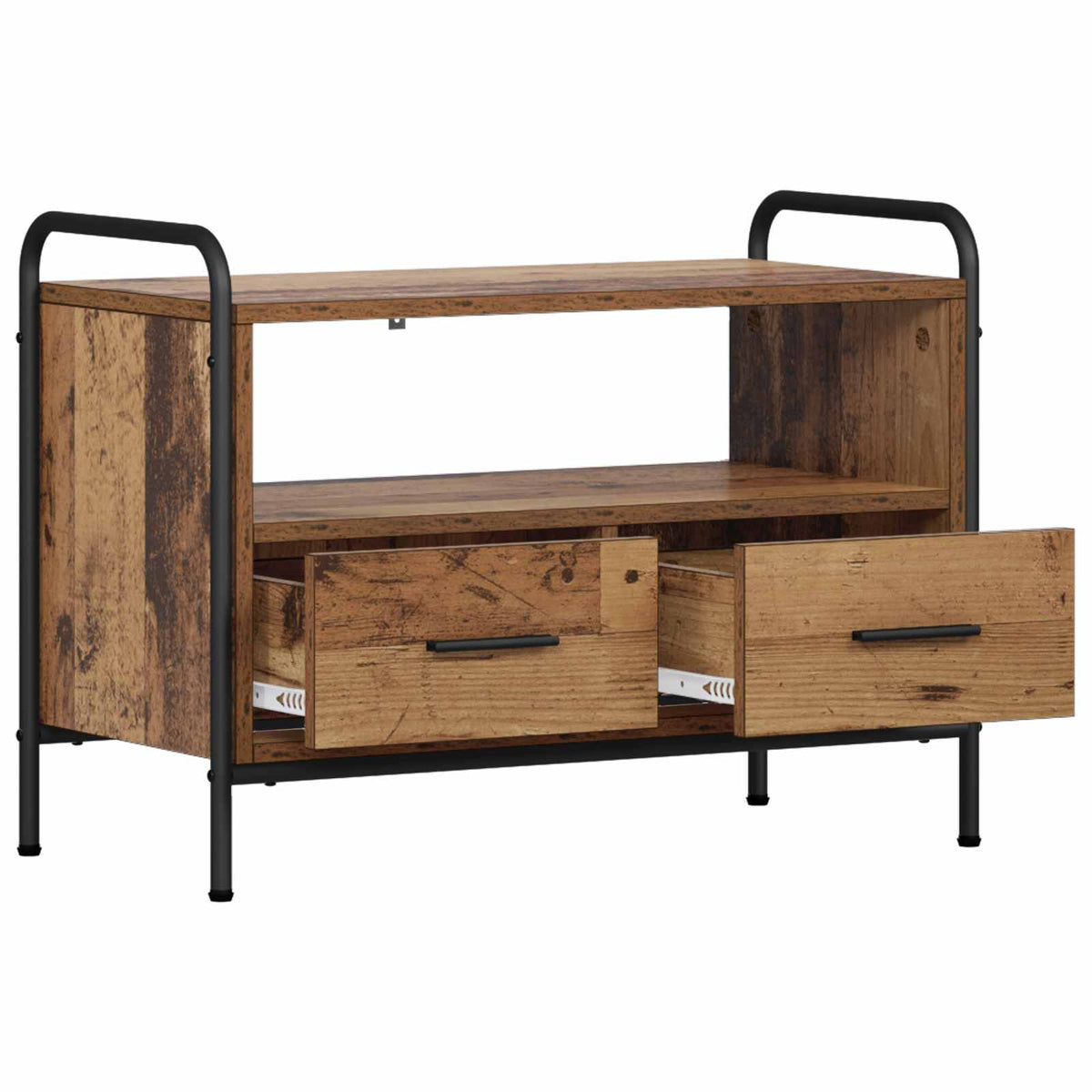 Tv-meubel 67,5 x 33 x 50 cm Oud hout Bewerkt hout