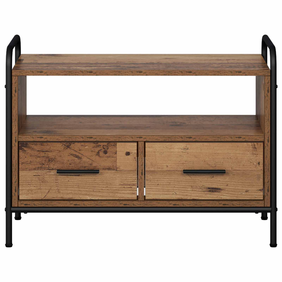 Tv-meubel 67,5 x 33 x 50 cm Oud hout Bewerkt hout