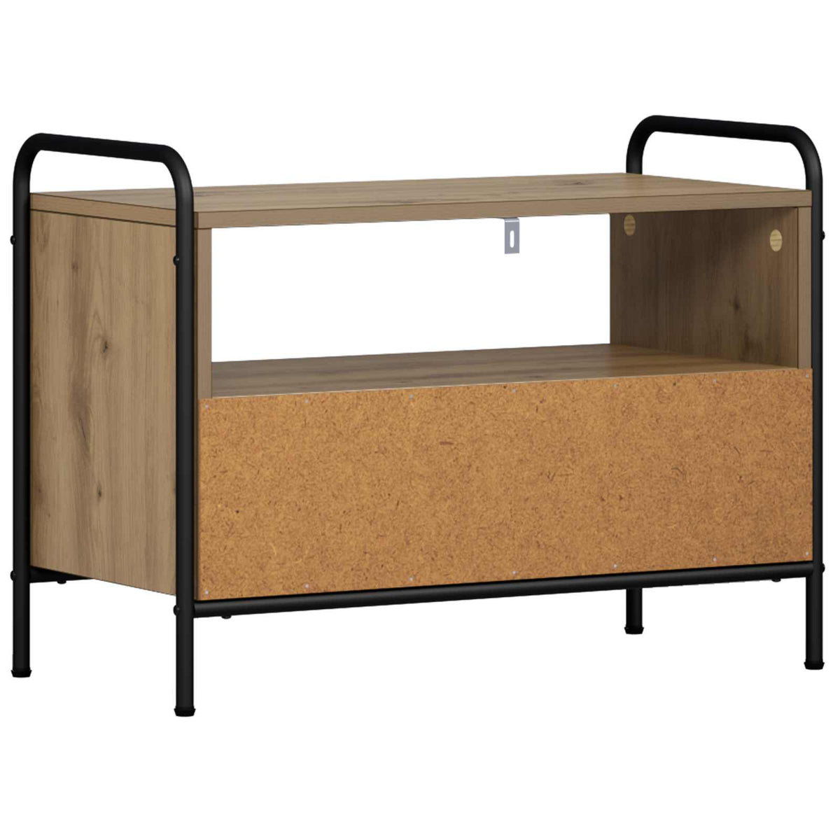 Tv-meubel 67,5 x 33 x 50 cm Artisanaal eiken Bewerkt hout