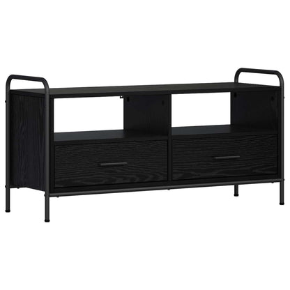 Tv-meubel 67,5 x 33 x 50 cm Zwart eiken Bewerkt hout