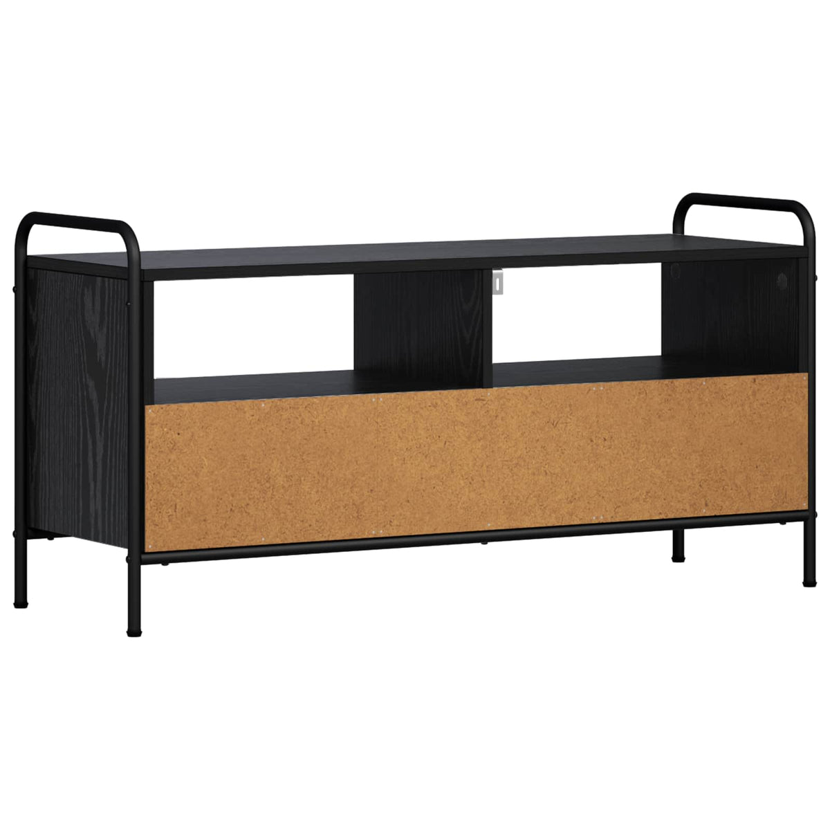 Tv-meubel 67,5 x 33 x 50 cm Zwart eiken Bewerkt hout