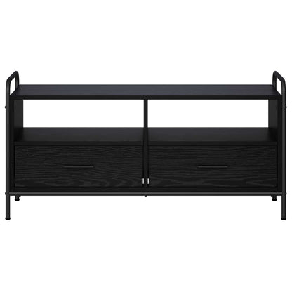 Tv-meubel 67,5 x 33 x 50 cm Zwart eiken Bewerkt hout