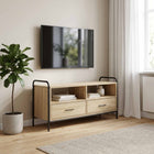 Tv-meubel 99,5x33x50 cm Sonoma Eiken