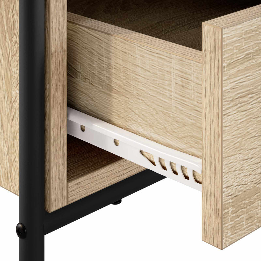 Tv-meubel 67,5 x 33 x 50 cm Sonoma Eiken Bewerkt hout