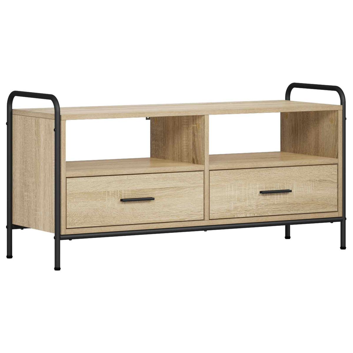 Tv-meubel 67,5 x 33 x 50 cm Sonoma Eiken Bewerkt hout