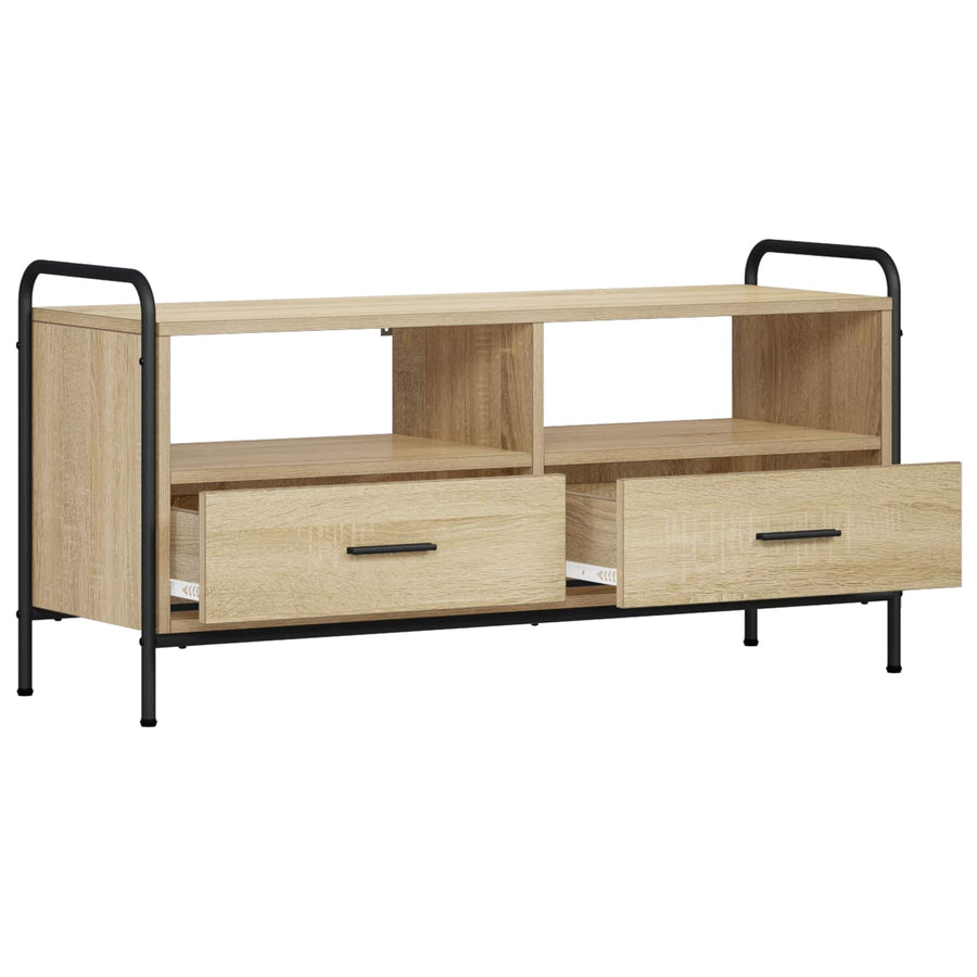Tv-meubel 67,5 x 33 x 50 cm Sonoma Eiken Bewerkt hout