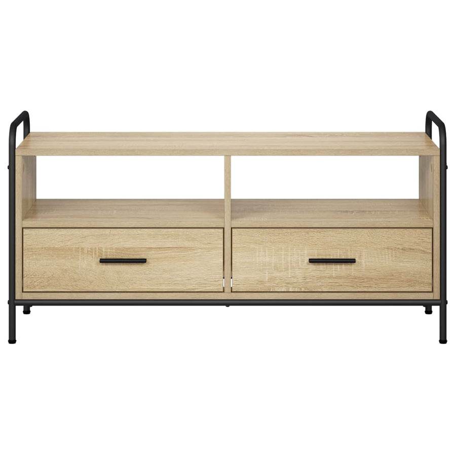 Tv-meubel 67,5 x 33 x 50 cm Sonoma Eiken Bewerkt hout