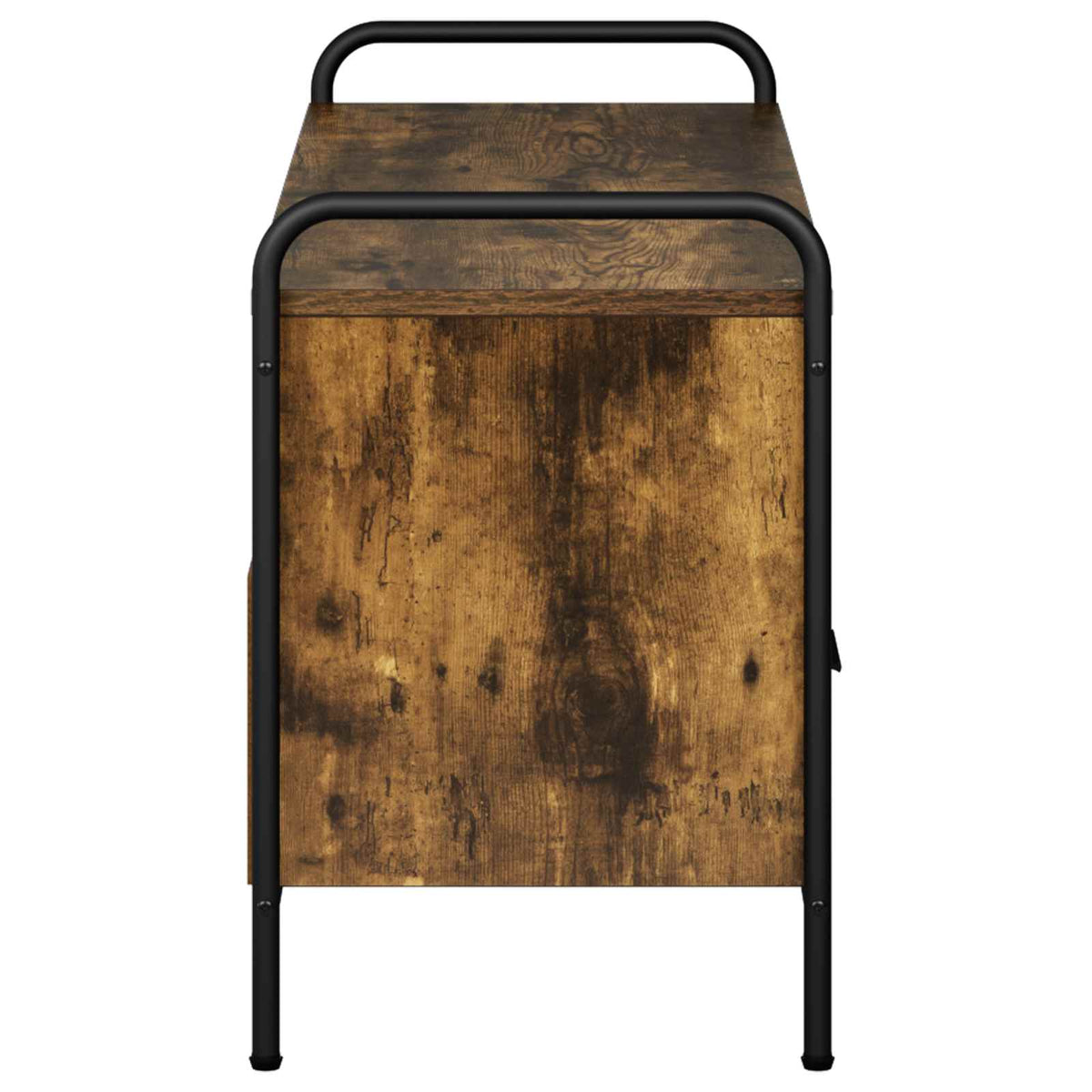 Tv-meubel 67,5 x 33 x 50 cm Gerookt eiken Bewerkt hout