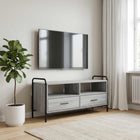 Tv-meubel 99,5x33x50 cm grijs bewerkt hout